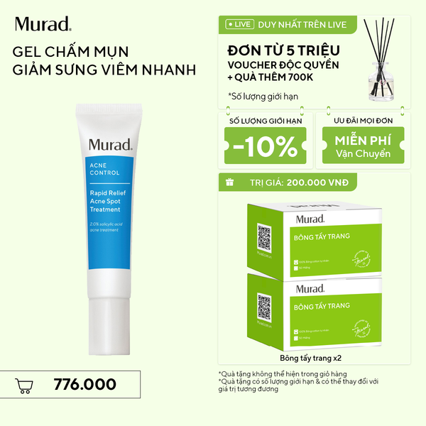 ACNE - Gel chấm mụn Murad Rapid Relief Acne Treatment 15ml