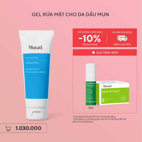 Sữa Rửa Mặt Làm Sạch Ngừa Mụn - Murad Clarifying Cleanser 148ml