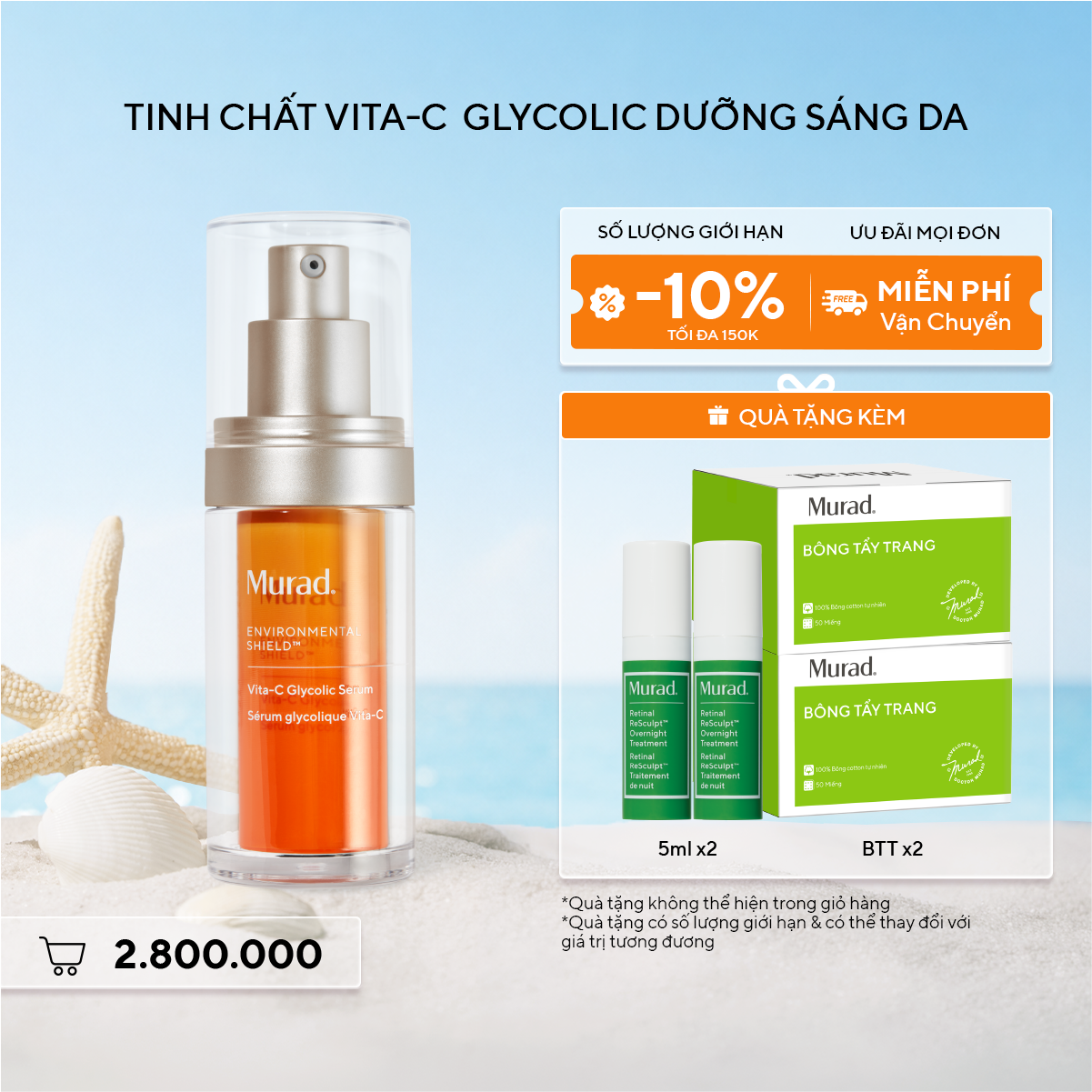 E-SHIELD - Tinh chất hỗ trợ sáng da, làm đều màu da Murad Vita-C Glycolic Serum 30ml