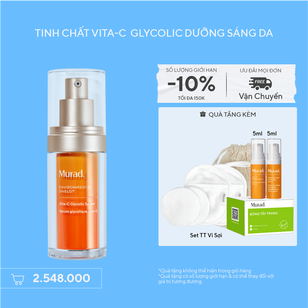E-SHIELD - Tinh chất hỗ trợ sáng da, làm đều màu da Murad Vita-C Glycolic Serum 30ml