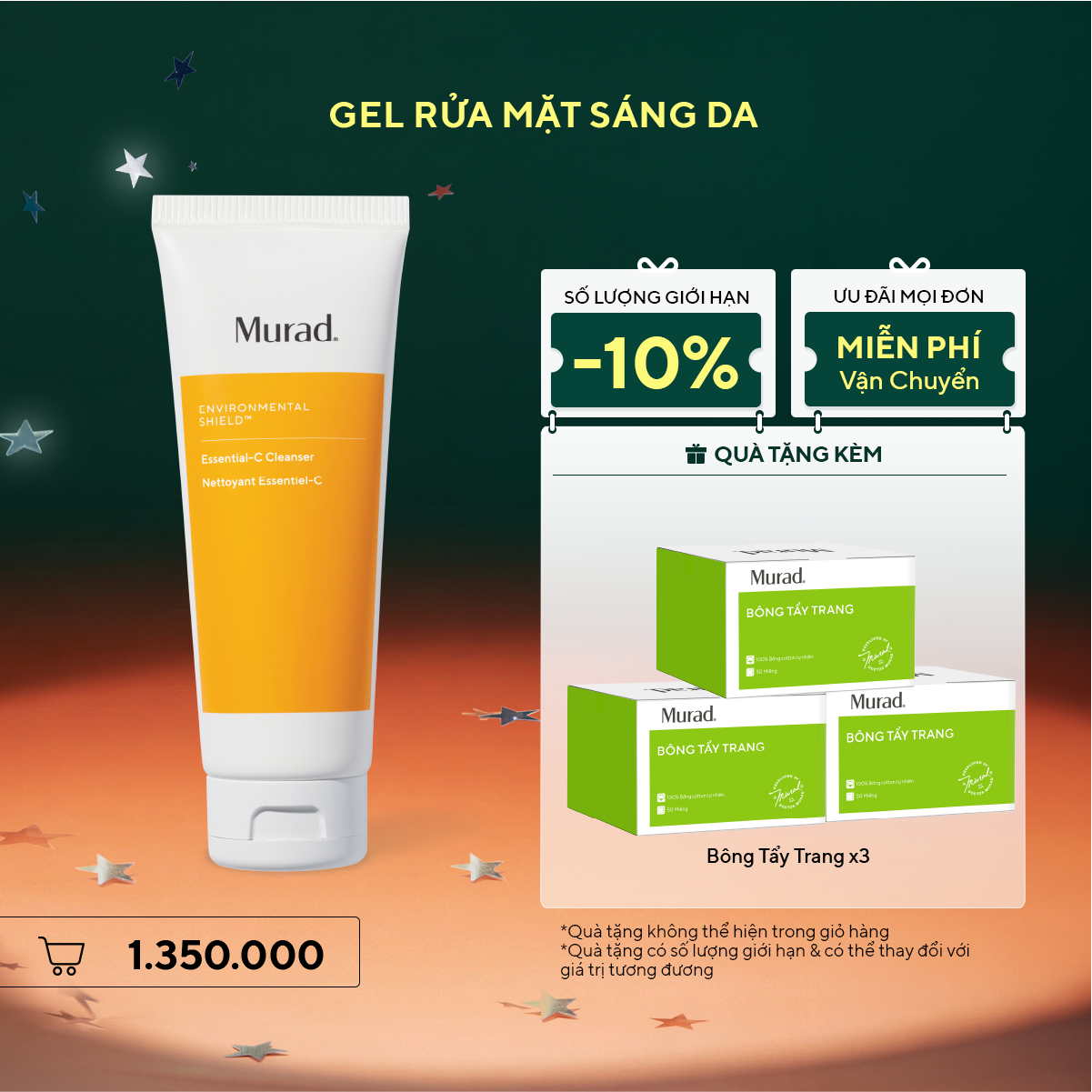 E-SHIELD - Gel rửa mặt sáng da Murad Essential-C Cleanser 148ml