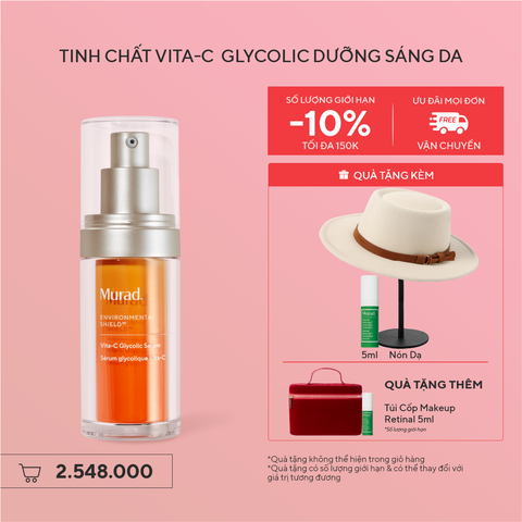 E-SHIELD - Tinh chất hỗ trợ sáng da, làm đều màu da Murad Vita-C Glycolic Serum 30ml