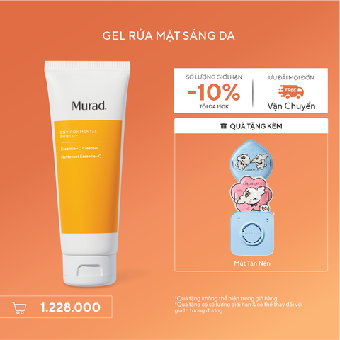 E-SHIELD - Gel rửa mặt sáng da Murad Essential-C Cleanser 148ml