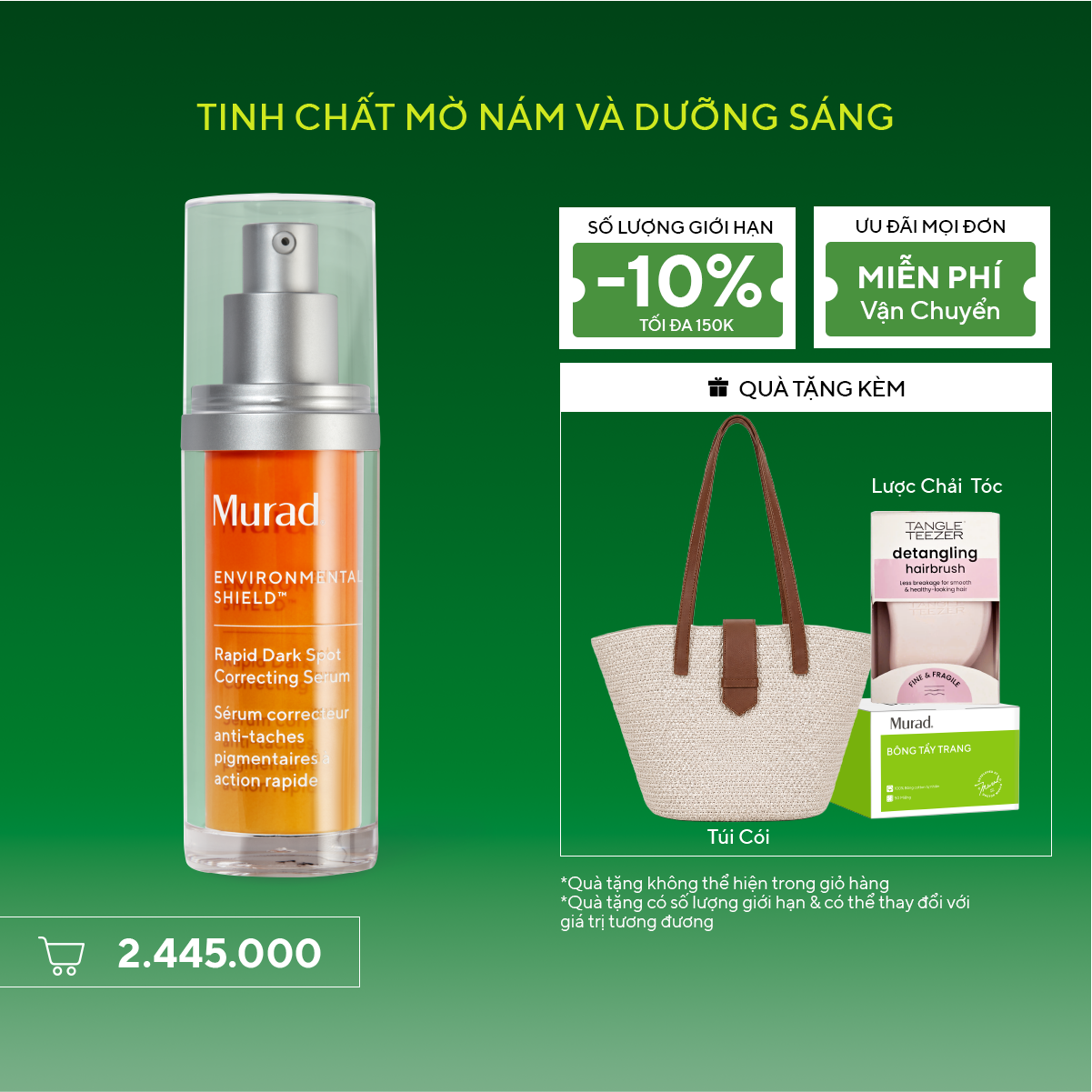 E-SHIELD - Tinh chất làm mờ vết nám và giảm sự hình thành đốm nâu Murad Rapid Dark Spot Correcting Serum 30ml