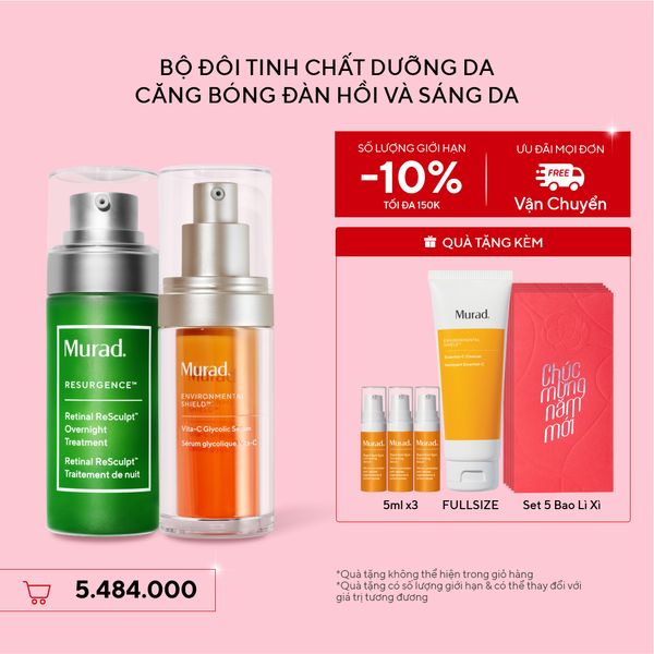 Bộ Đôi Tinh Chất Dưỡng Da Căng Bóng, Đàn Hồi Và Sáng Da - Retinal Serum + Vita-C Glycolic Serum