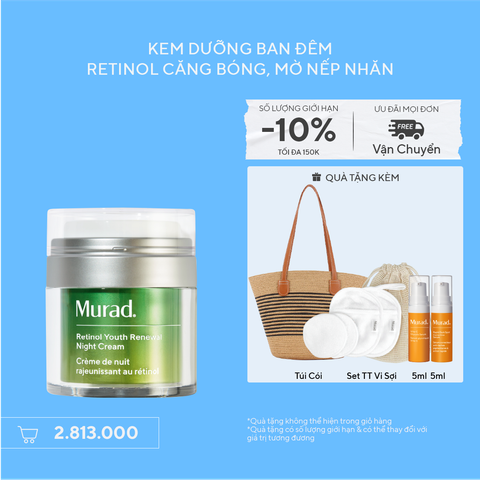 RESURGENCE - Kem dưỡng ẩm Retinol giúp da mịn màng và làm mờ nếp nhăn Murad Retinol Youth Renewal Cream 50ml
