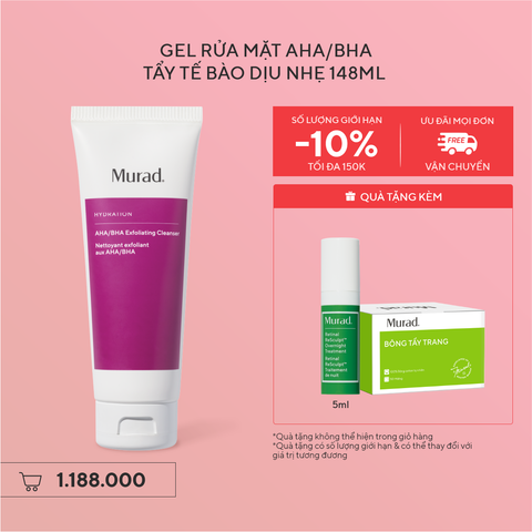 HYDRATION - Sữa Rửa Mặt Làm Sạch AHA/BHA - Murad AHA/BHA Exfoliating Cleanser 148ml