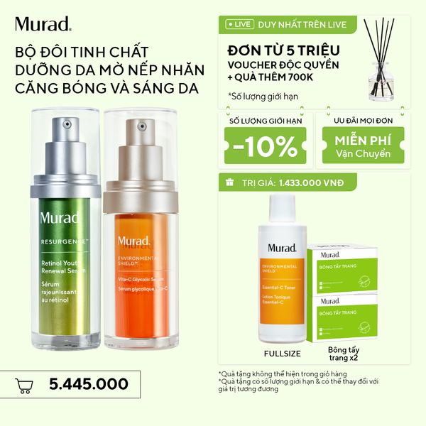 Bộ Đôi Sáng Da Và Mờ Nếp Nhăn - Retinol Serum + Serum Vita-C Glycolic