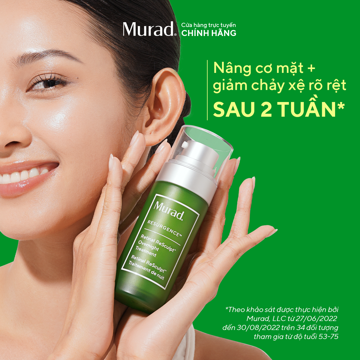 RESURGENCE - Tinh chất Retinal giúp cải thiện độ đàn hồi cho da Murad Retinal ReSculpt Overnight Treatment 30ml