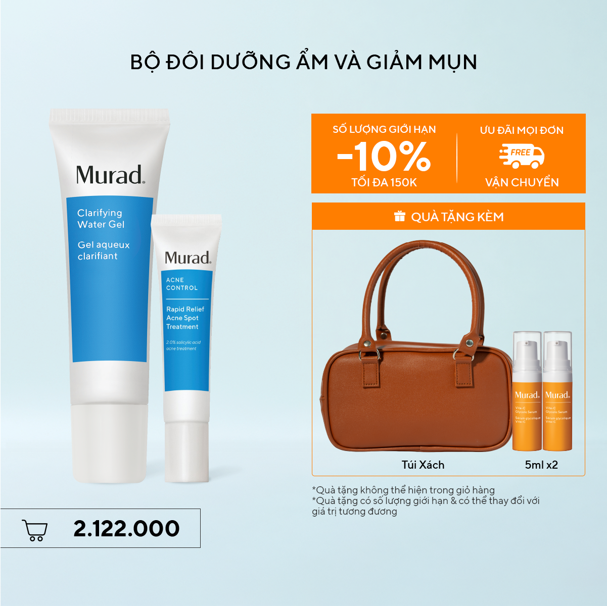 ACNE - Bộ đôi Gel chấm mụn & Gel dưỡng ẩm - Rapid Relief Acne Spot Treatment & Clarifying Water Gel