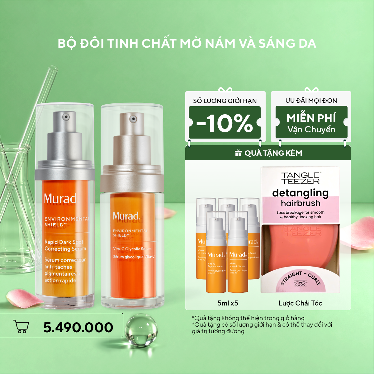 Bộ đôi tinh chất mờ nám và sáng da - Vitamin C Glycolic + Dark Spot Serum
