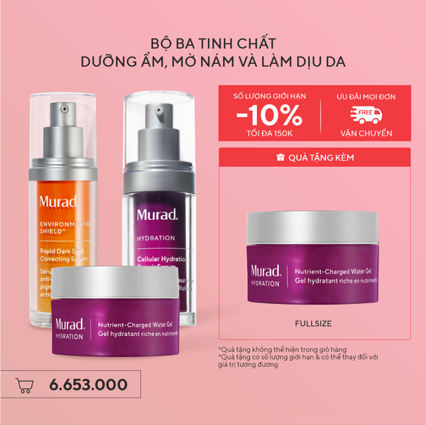 Bộ ba tinh chất dưỡng ẩm, mờ nám và làm dịu da - Rapid Dark Spot & Cellular Serum & Nutrient-Charged Water Gel
