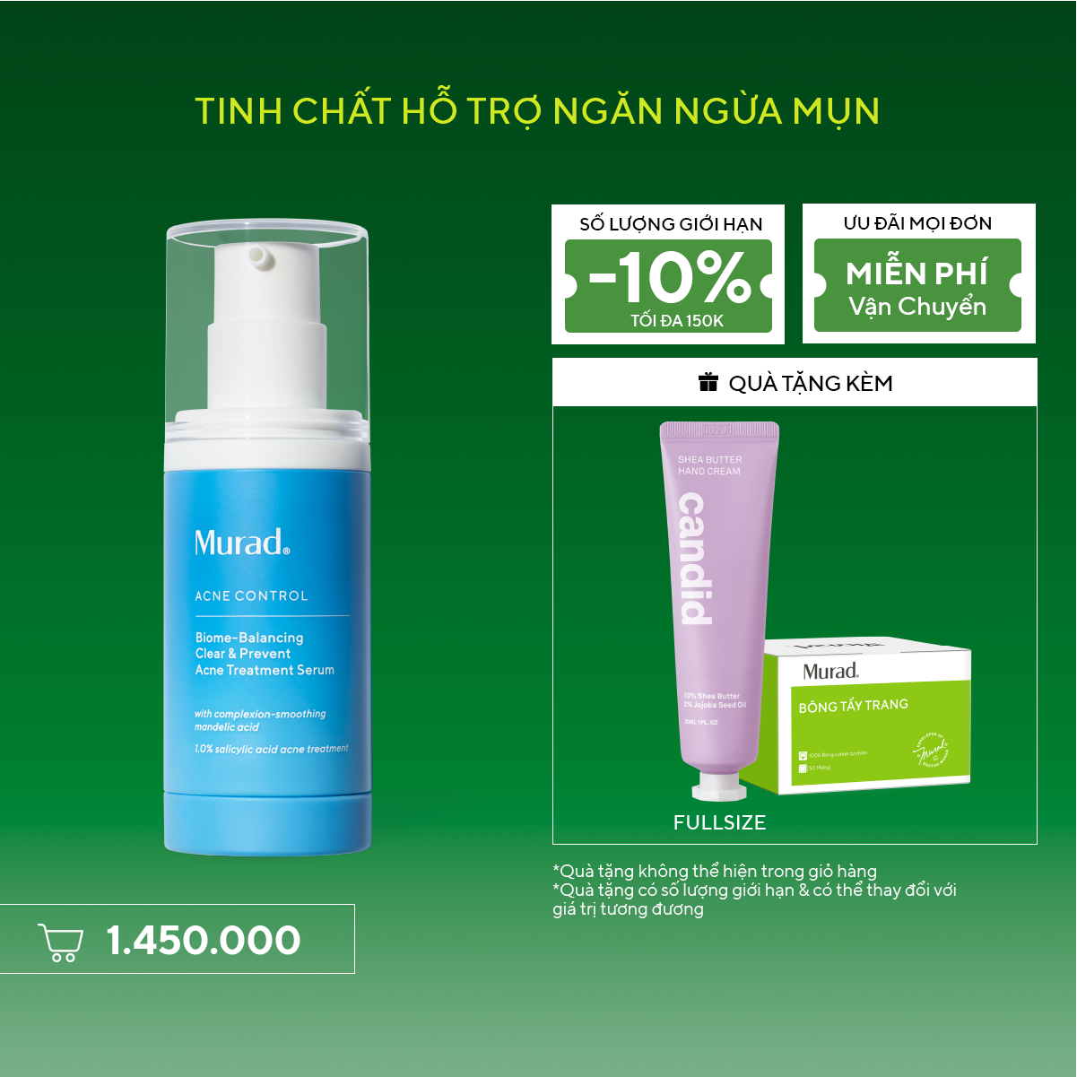 ACNE - Serum Hỗ Trợ Ngăn Ngừa Mụn - Murad Biome-Balancing Clear & Prevent Acne Treatment Serum 30ML