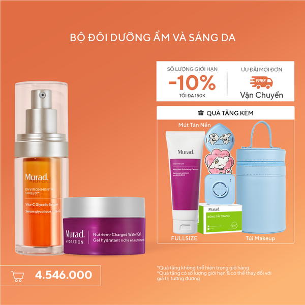 Bộ Đôi Dưỡng Ẩm Và Sáng Da - Hydration Nutrient Water Gel + Vita-C Glycolic