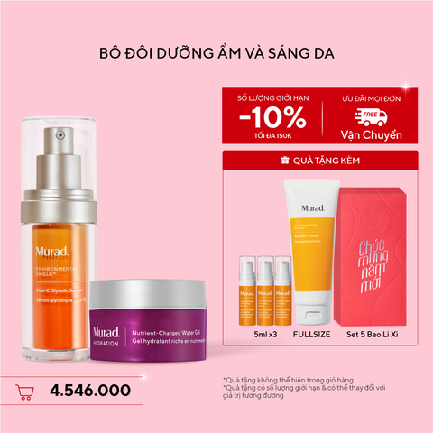 Bộ Đôi Dưỡng Ẩm Và Sáng Da - Hydration Nutrient Water Gel + Vita-C Glycolic