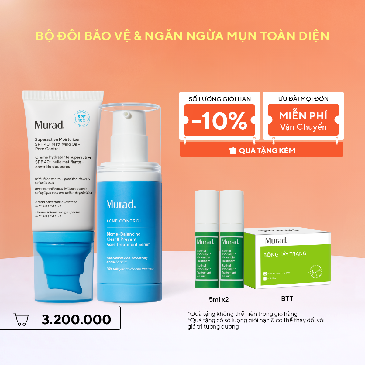 ACNE - Bộ đôi bảo vệ & ngăn ngừa mụn toàn diện