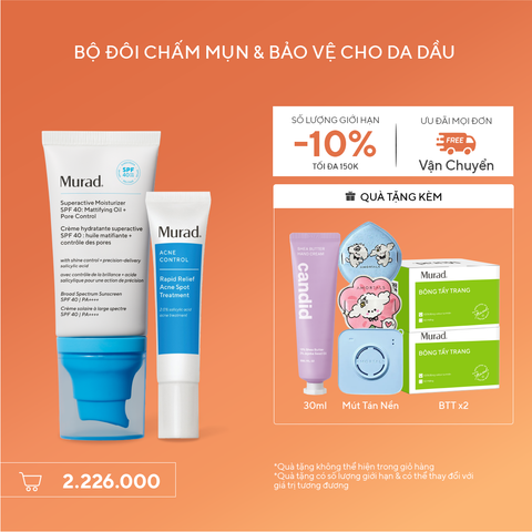 ACNE - Bộ đôi chấm mụn & bảo vệ da dầu