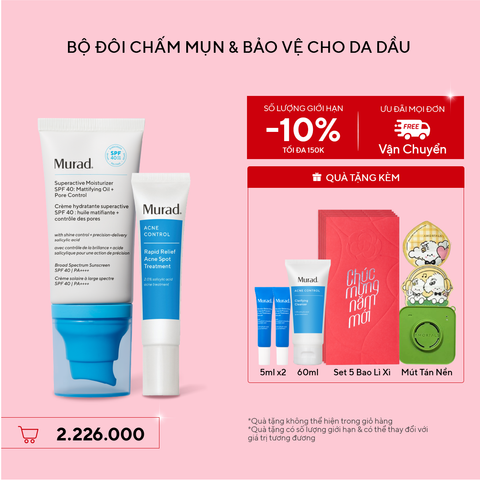 ACNE - Bộ đôi chấm mụn & bảo vệ da dầu