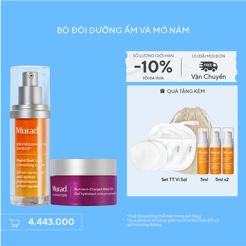 Bộ Đôi Dưỡng Ẩm Và Mờ Nám - Hydration Nutrient Water Gel + Dark Spot Serum