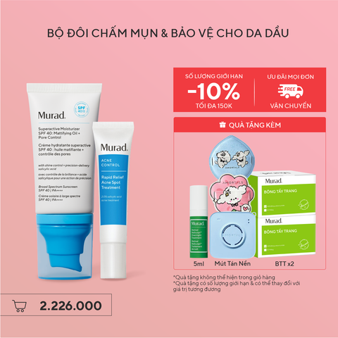 ACNE - Bộ đôi chấm mụn & bảo vệ da dầu