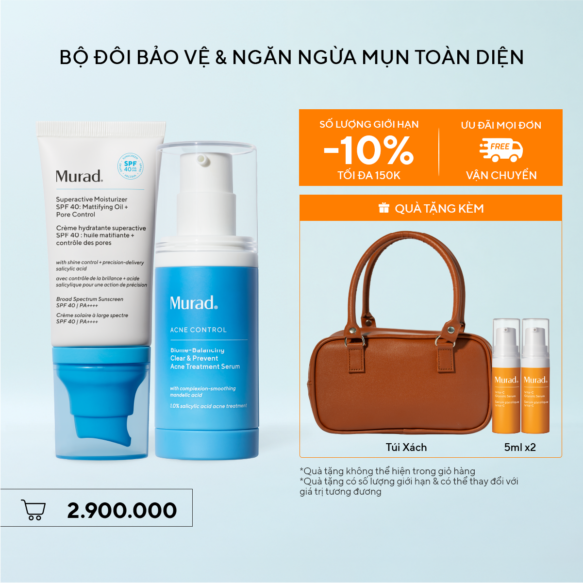 ACNE - Bộ đôi bảo vệ & ngăn ngừa mụn toàn diện