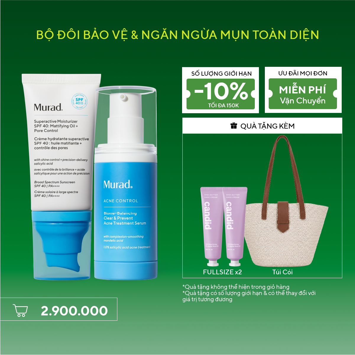ACNE - Bộ đôi bảo vệ & ngăn ngừa mụn toàn diện