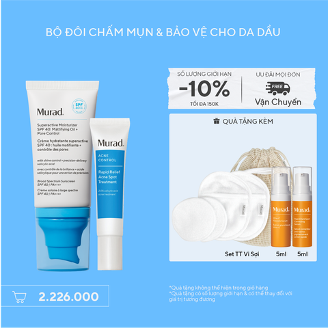 ACNE - Bộ đôi chấm mụn & bảo vệ da dầu