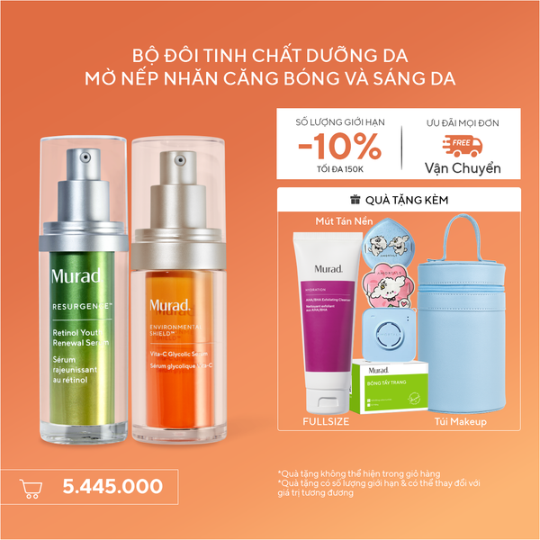 Bộ Đôi Sáng Da Và Mờ Nếp Nhăn - Retinol Serum + Serum Vita-C Glycolic