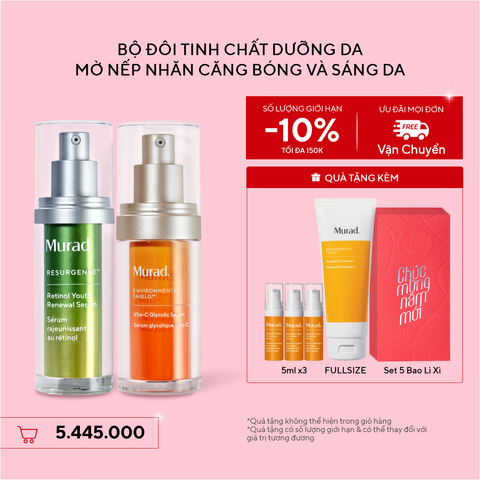 Bộ Đôi Sáng Da Và Mờ Nếp Nhăn - Retinol Serum + Serum Vita-C Glycolic