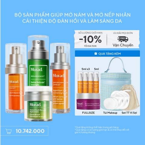 Bộ sản phẩm giúp mờ nám và mờ nếp nhăn, cải thiện độ đàn hồi và làm sáng da