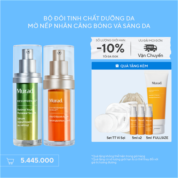 Bộ Đôi Sáng Da Và Mờ Nếp Nhăn - Retinol Serum + Serum Vita-C Glycolic