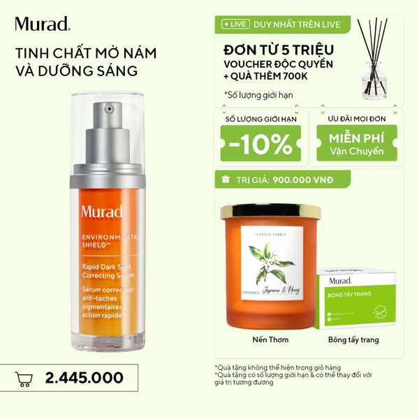 E-SHIELD - Tinh chất làm mờ vết nám và giảm sự hình thành đốm nâu Murad Rapid Dark Spot Correcting Serum 30ml