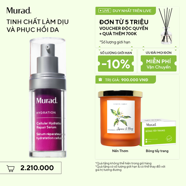 HYDRATION - Dưỡng chất giúp làm dịu da khô và nuôi dưỡng hàng rào bảo vệ da Murad Cellular Hydration Repair Serum 30ml
