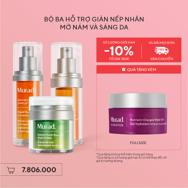 Bộ ba hỗ trợ giảm nếp nhăn, mờ nám và sáng da - Rapid Dark Spot & Vita-C Glycolic & Retinol Night Cream