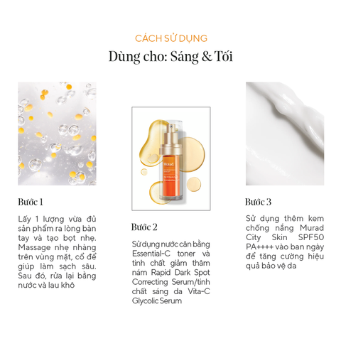 E-SHIELD - Gel rửa mặt sáng da Murad Essential-C Cleanser 148ml