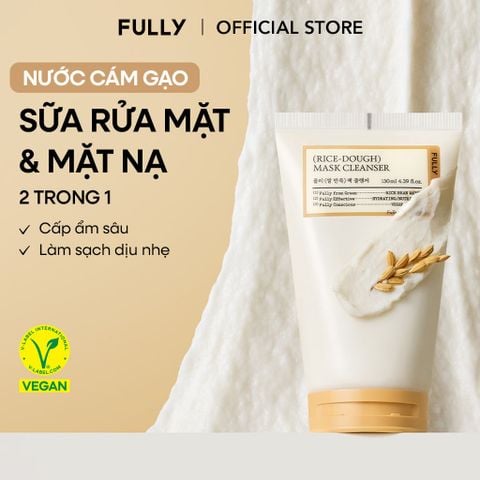  Sữa rửa mặt kiêm mặt nạ cám gạo Fully 130ml 