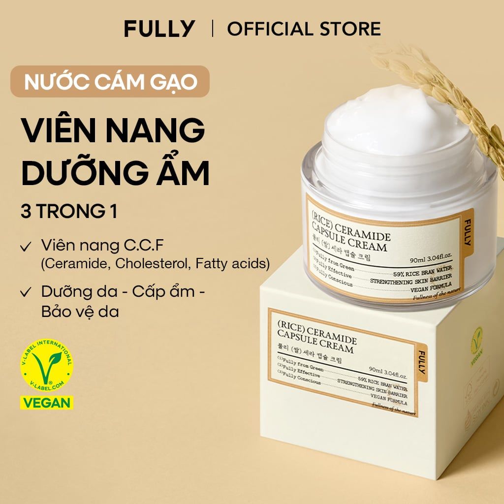  Kem dưỡng Gạo Ceramide Capsule Cream 90ml 