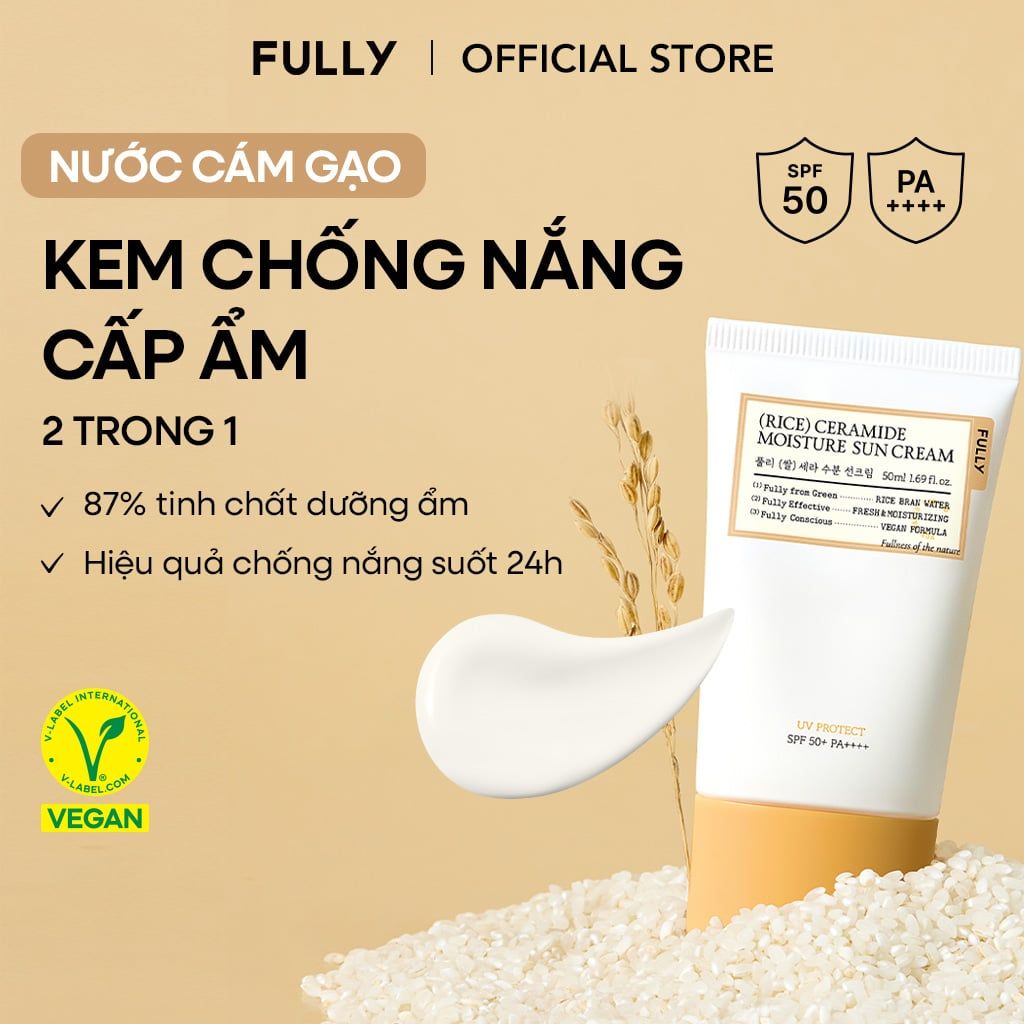  Kem chống nắng dưỡng ẩm gạo Ceramide 50ml 