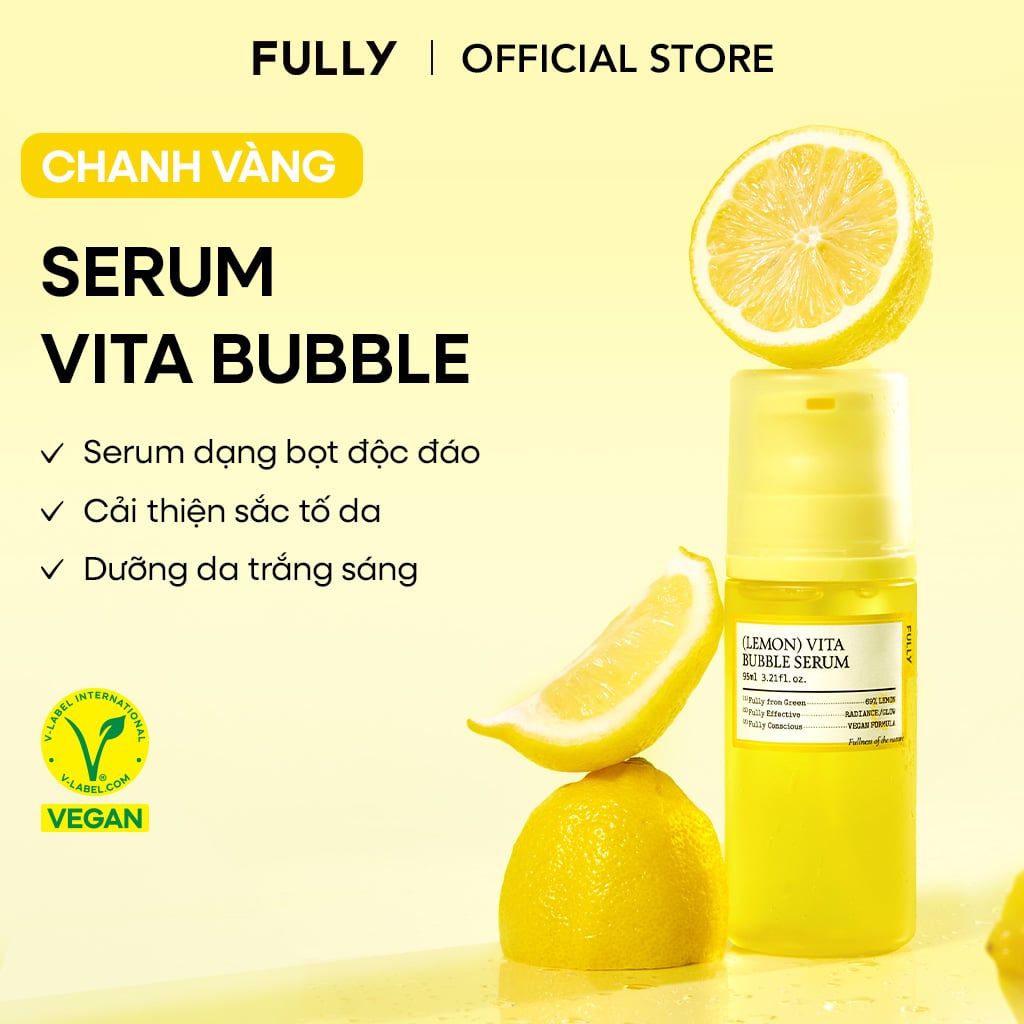  Serum chanh vàng dạng bọt Vita Fully 95ml 
