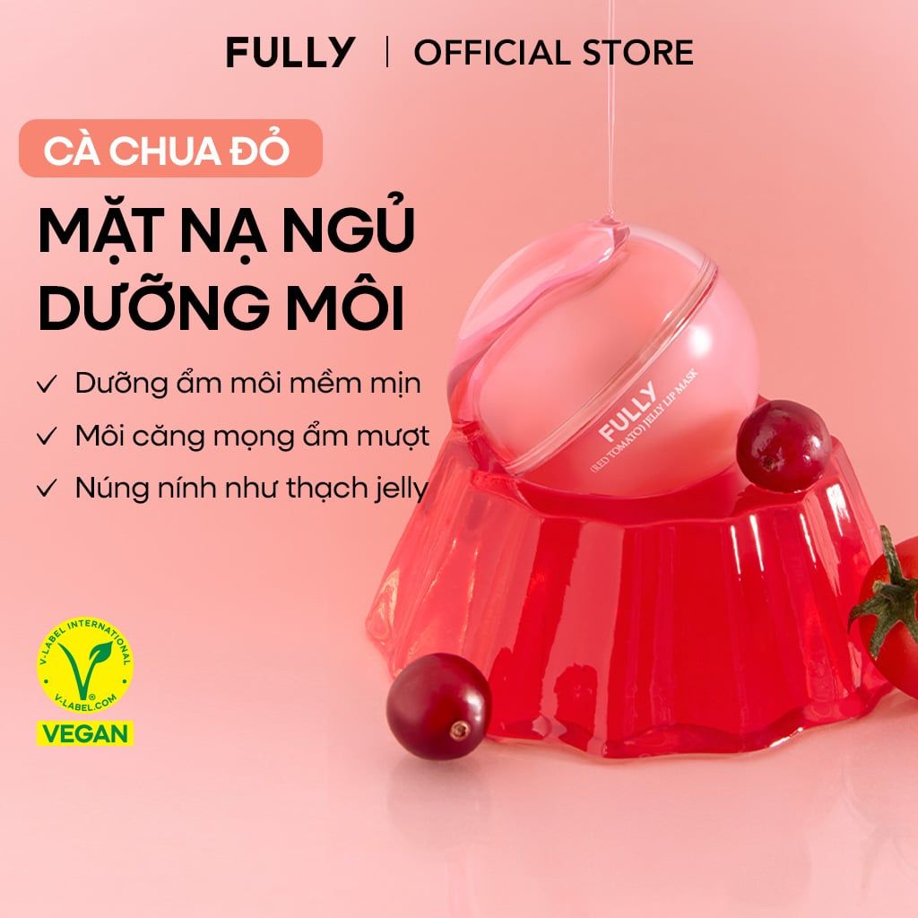  Mặt nạ ngủ dưỡng môi Jelly Cà chua đỏ 12g 