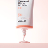  WELLAGE Real Hyaluronic Tone Up Sun Cream  SPF 50+ PA++++ 