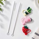  Combo cọ rửa & nút đậy ống hút 