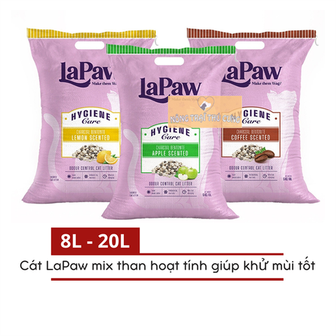  Cát Mèo LaPaw Đất Sét Mix Than Hoạt Tính - Nhiều Mùi 