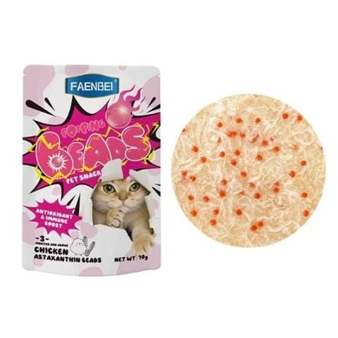  Pate Cho Mèo Faenbei Popping Beads Viên Tinh Thể 70g 