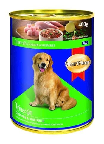  Pate Chó Lớn SmartHeart Lon 400g - Nhiều Vị 