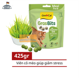 Viên Gimcat Gras Bits Cỏ Mèo Catnip Lon 425gr (Nhập Đức) - Hỗ Trợ Tiêu Hóa, Giảm Stress 