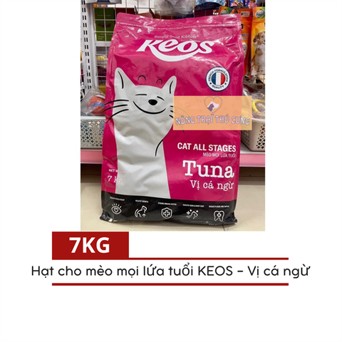  [Bao Xá 7KG] Hạt Cho Mèo Mọi Lứa Tuổi KEOS Sỏi Thận, Tiêu Búi Lông 