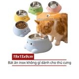  Bát Ăn Inox Không Gỉ Hình Khủng Long 19cm 