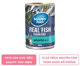  Pate Cho Mèo Snappy Tom Real Fish - Lon 400g 