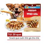  Snack Doggyman Que Cuốn Thịt Gà 20 Cây Mini Cho Chó Mọi Lứa Tuổi 